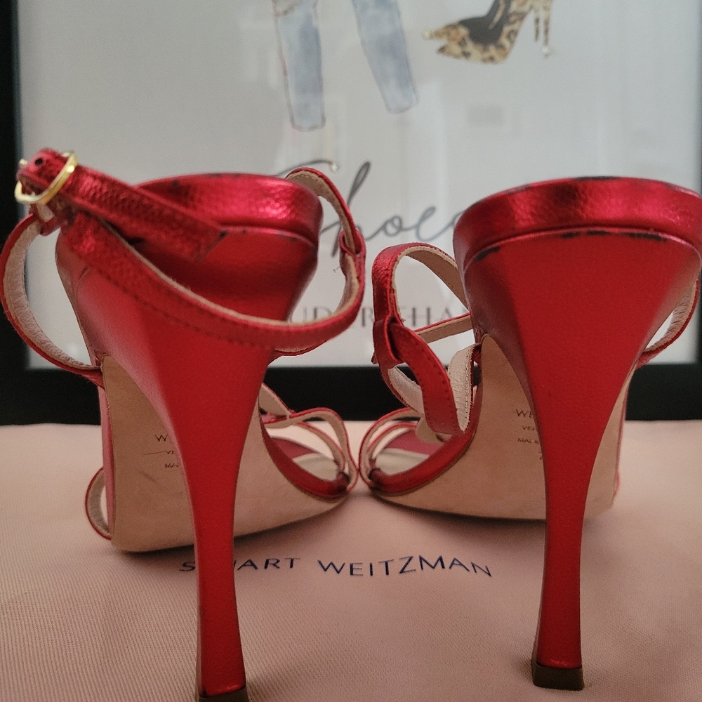 Stuart Weitzman Classy Red Stilettos. Size 7. - image 2